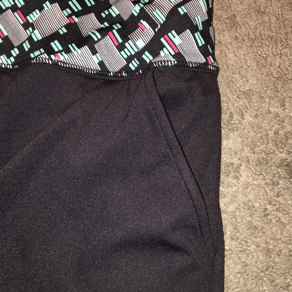 GSX by Grand Slam Black w Multicolored Waist Skort